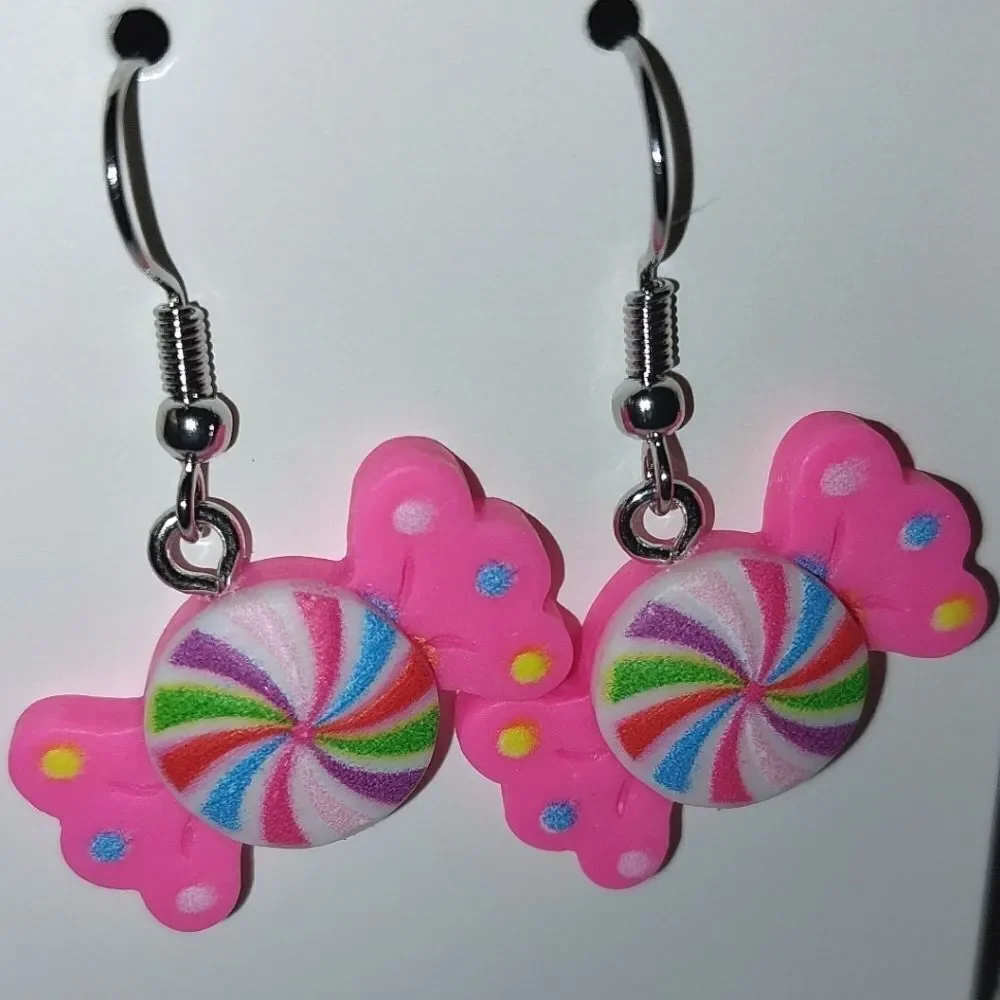 Super cute candy color fashion earrings
